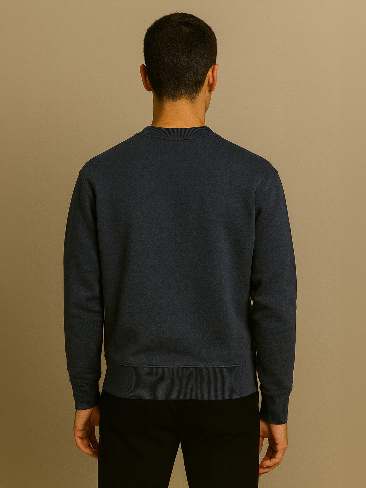 ORGANIC STRUCTURED SWEATSHIRT - Almônd
