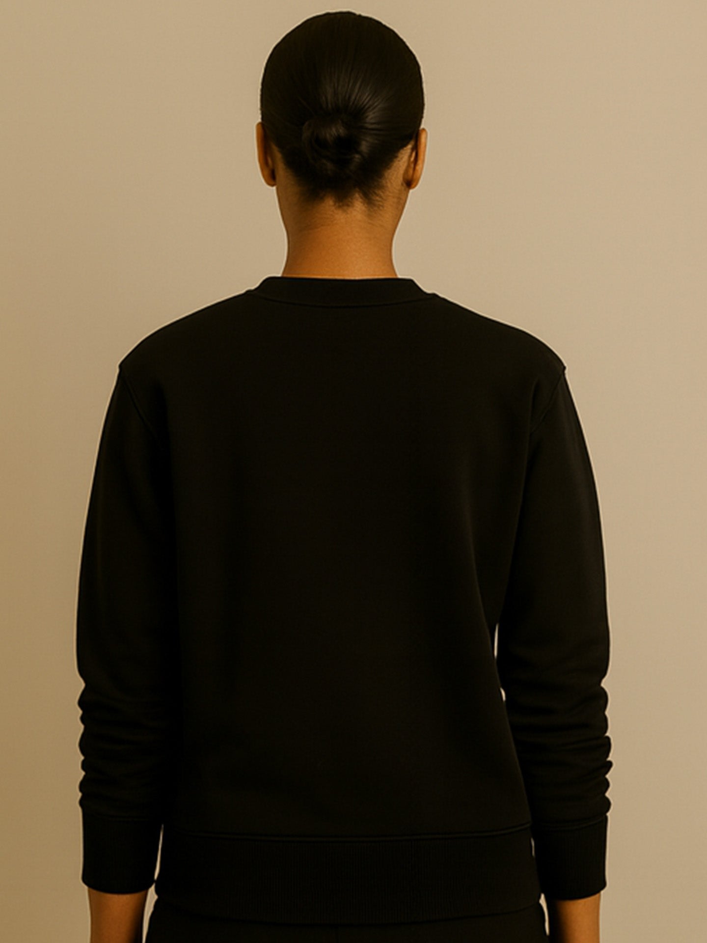 ORGANIC STRUCTURED SWEATSHIRT - Almônd