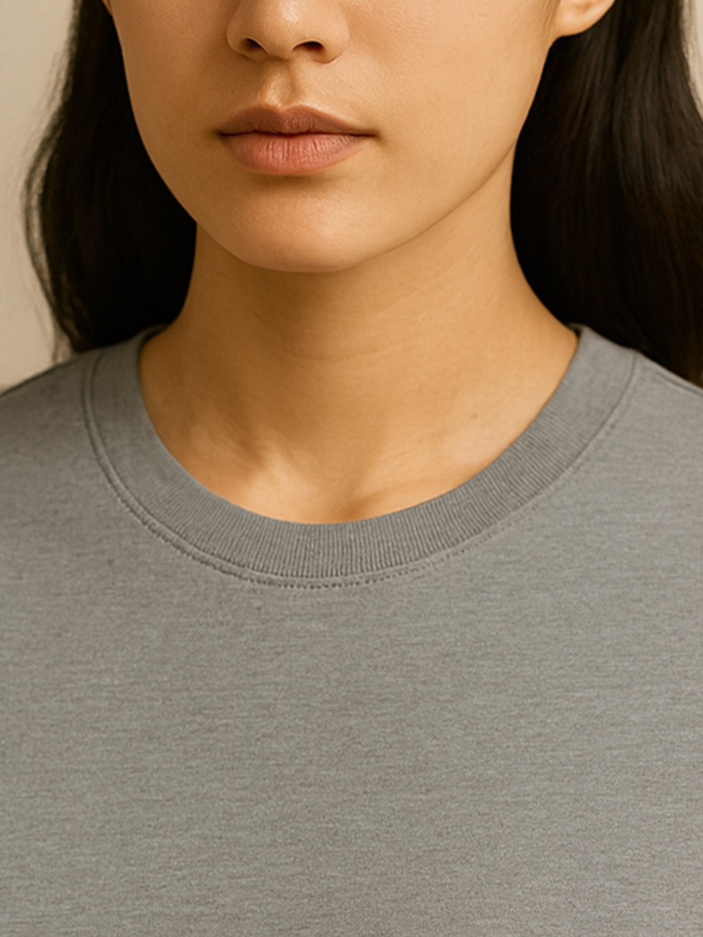 100% ORGANIC COTTON T-SHIRT - Almônd