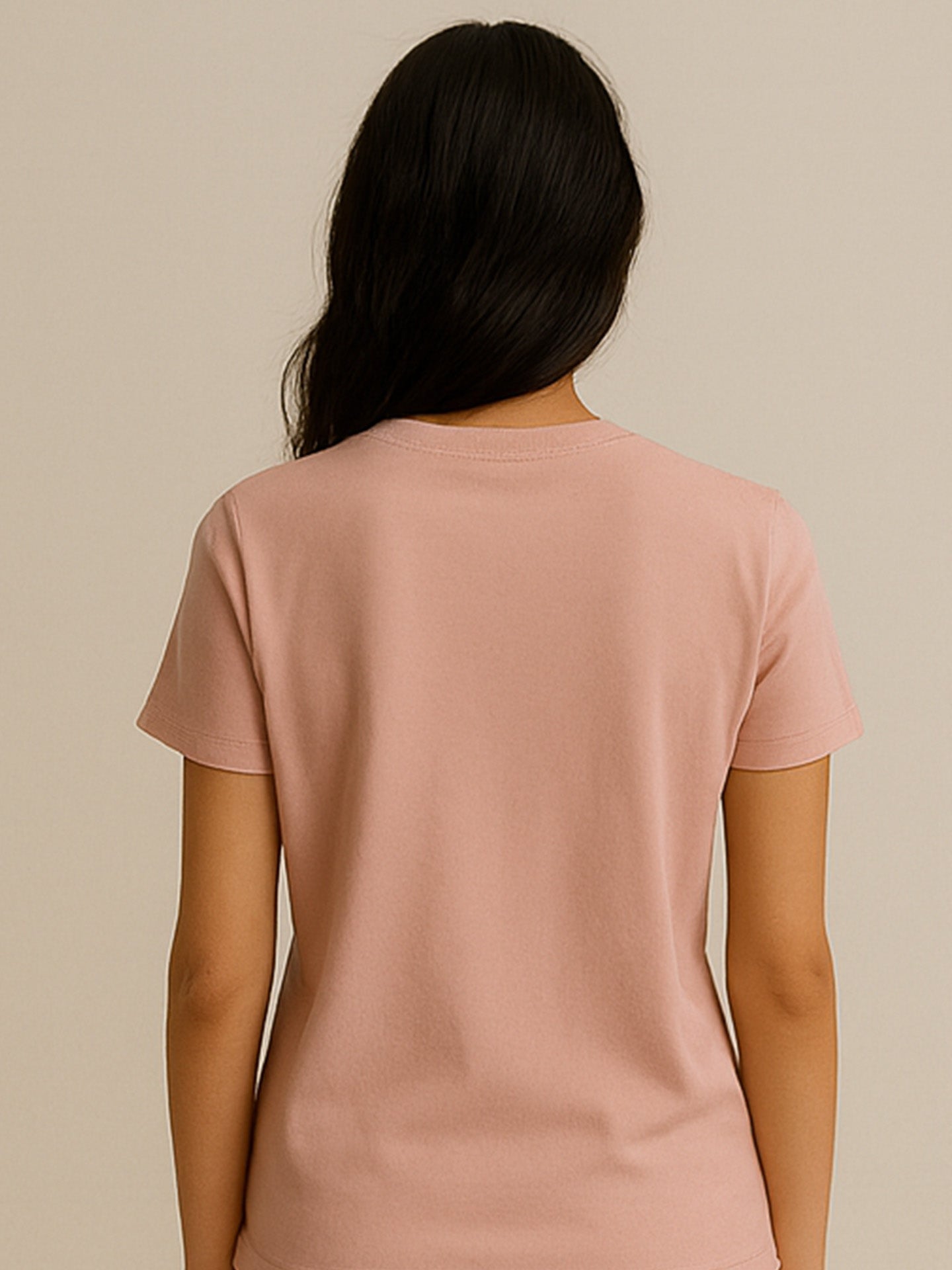 100% ORGANIC COTTON T-SHIRT - Almônd