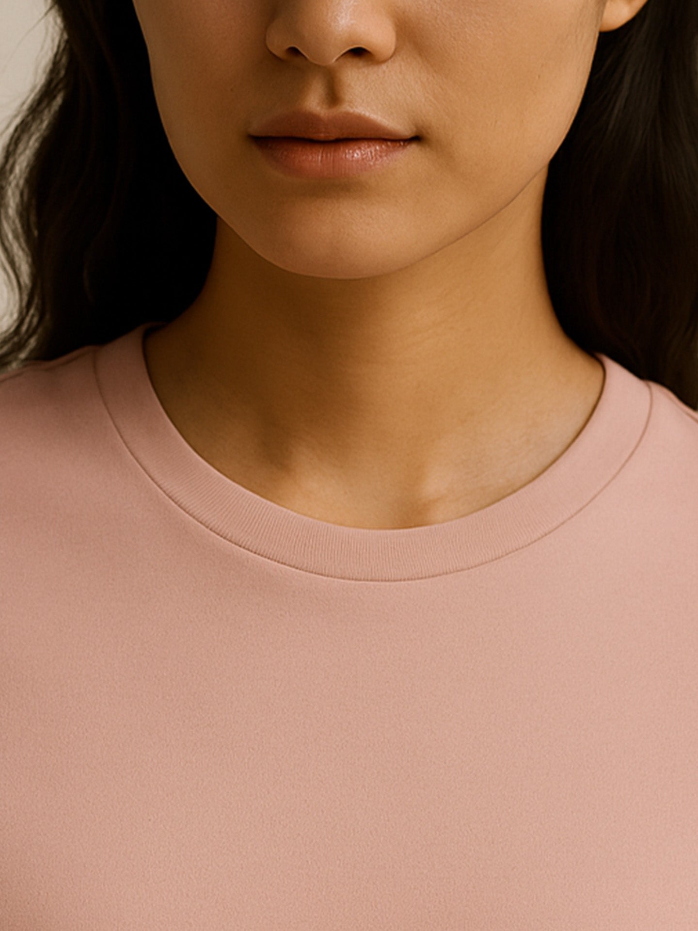 100% ORGANIC COTTON T-SHIRT - Almônd