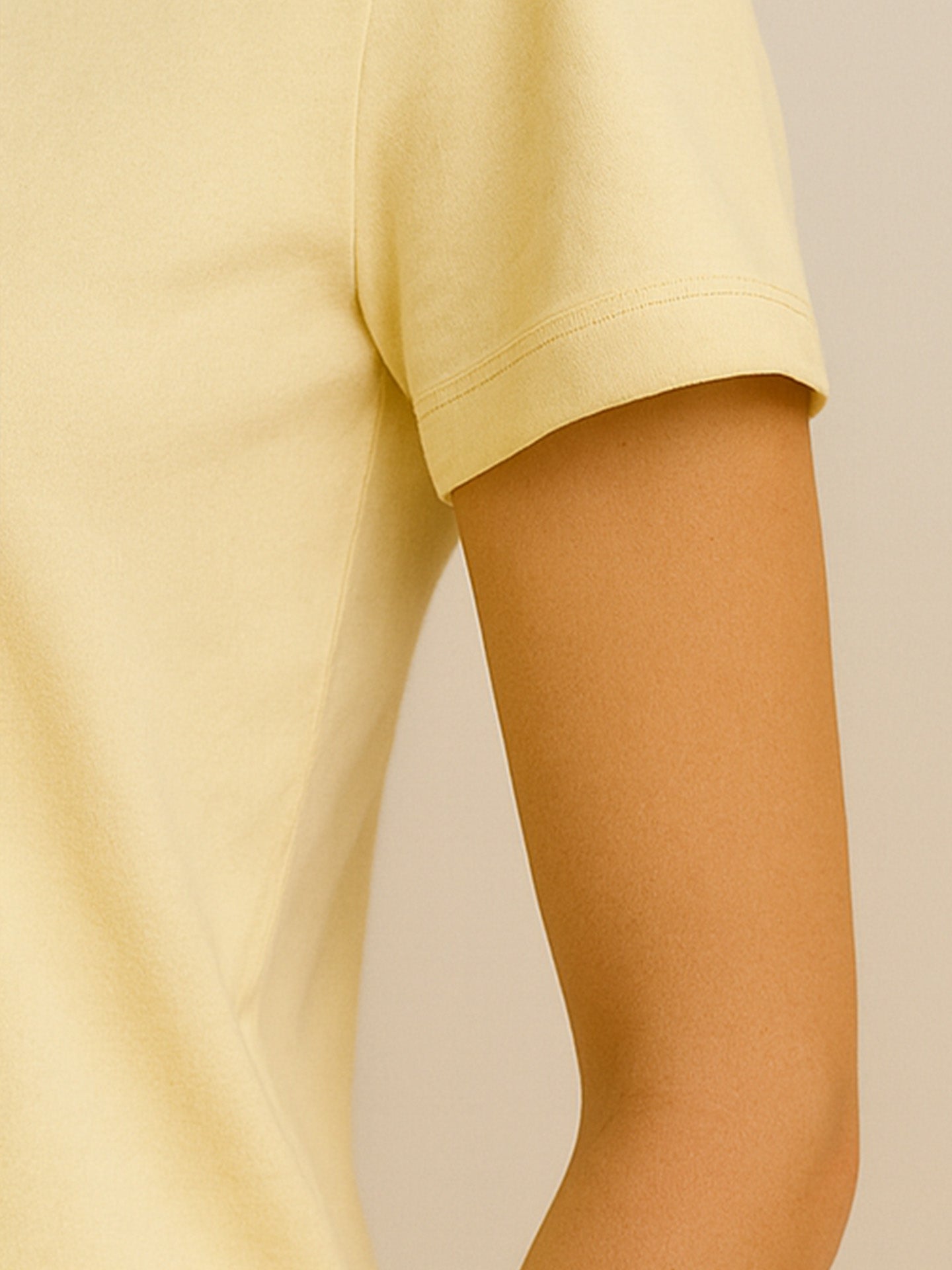 100% ORGANIC COTTON T-SHIRT - Almônd
