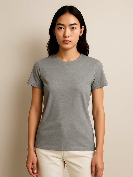 100% ORGANIC COTTON T-SHIRT - Almônd