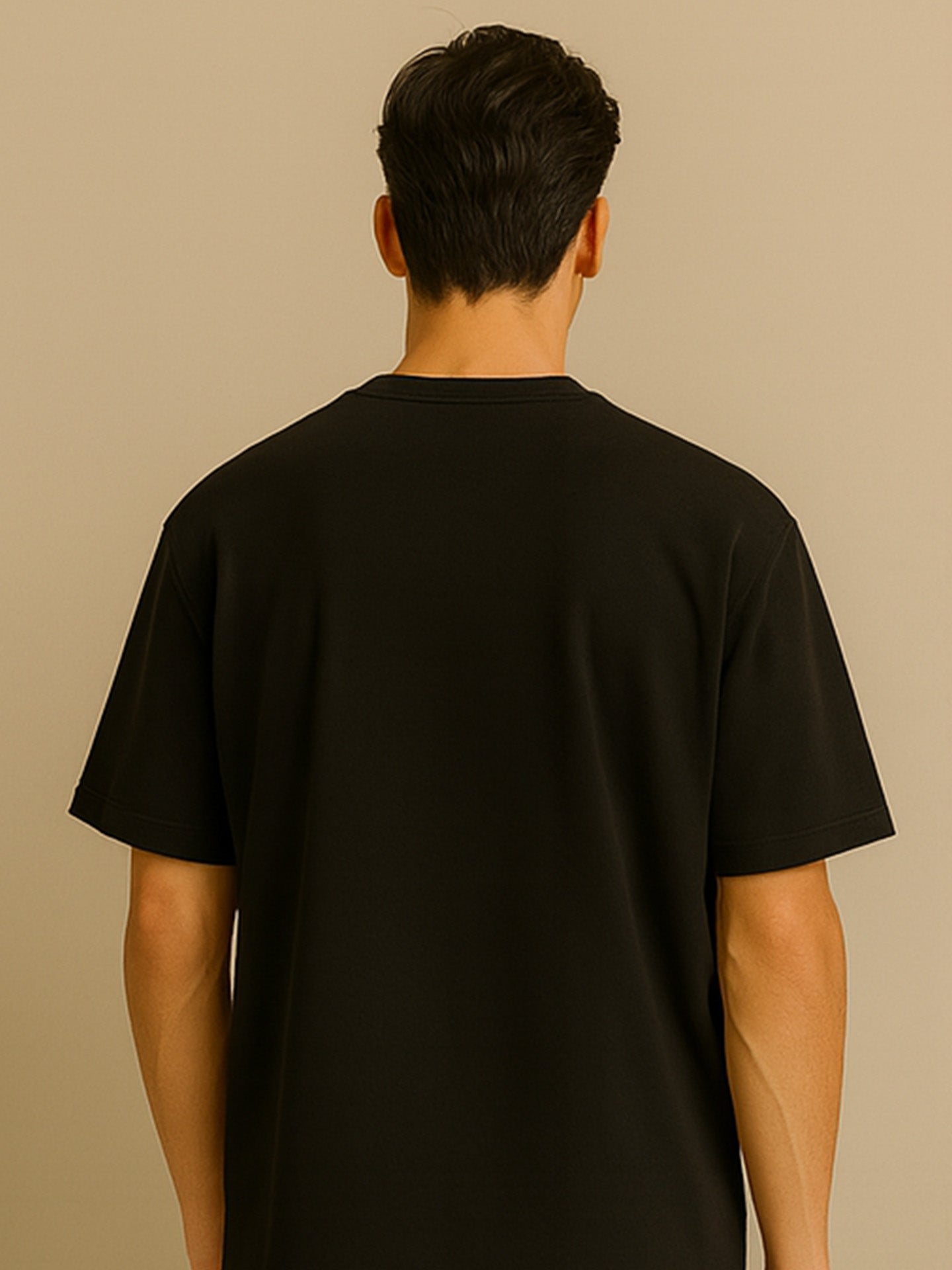 100% ORGANIC COTTON OVERSIZED T-SHIRT - Almônd