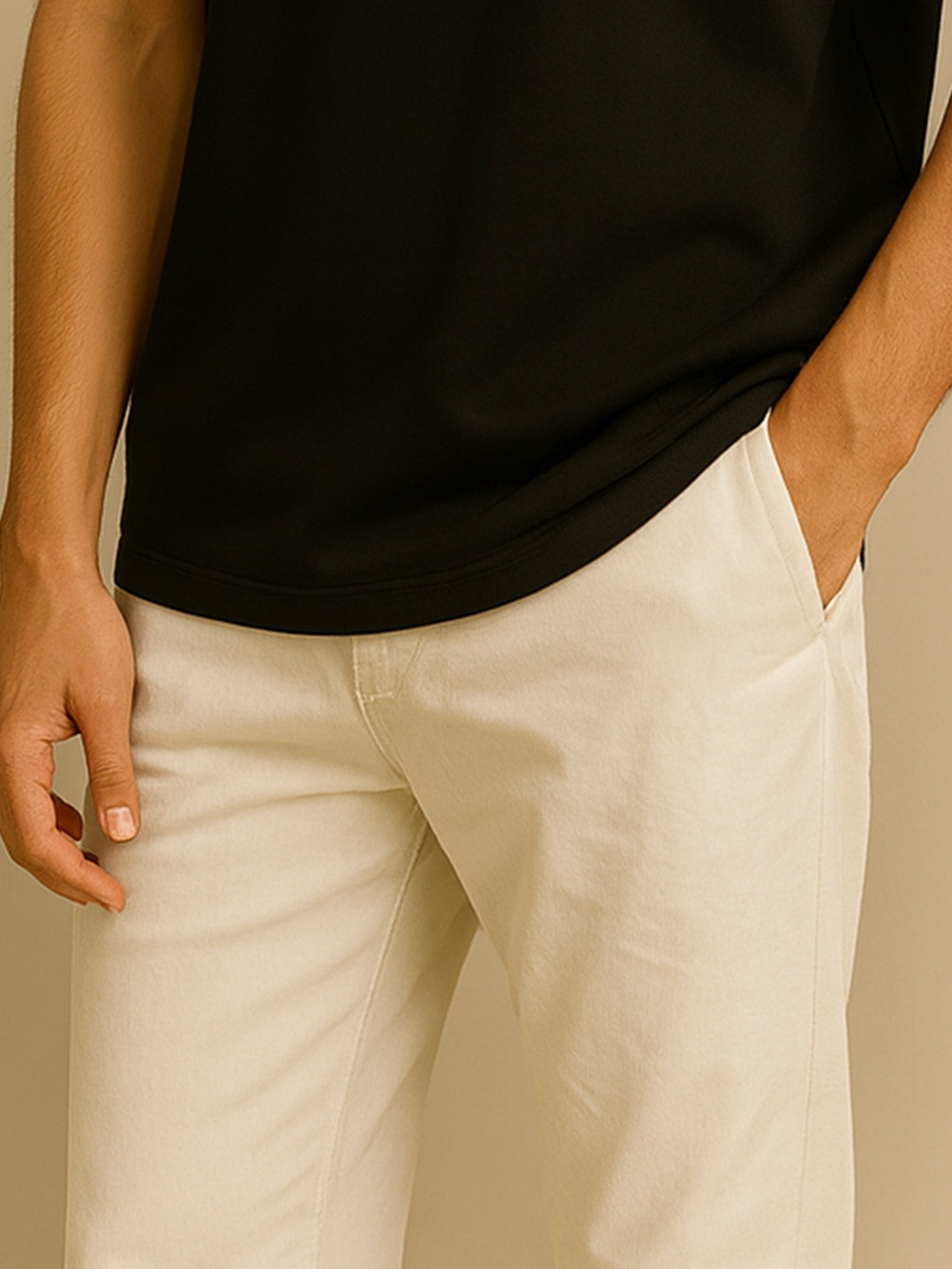 100% ORGANIC COTTON OVERSIZED T-SHIRT - Almônd