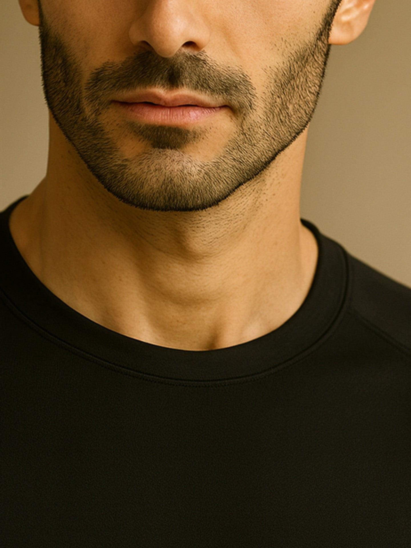 100% RECYCLED SPORTS T-SHIRT - Almônd
