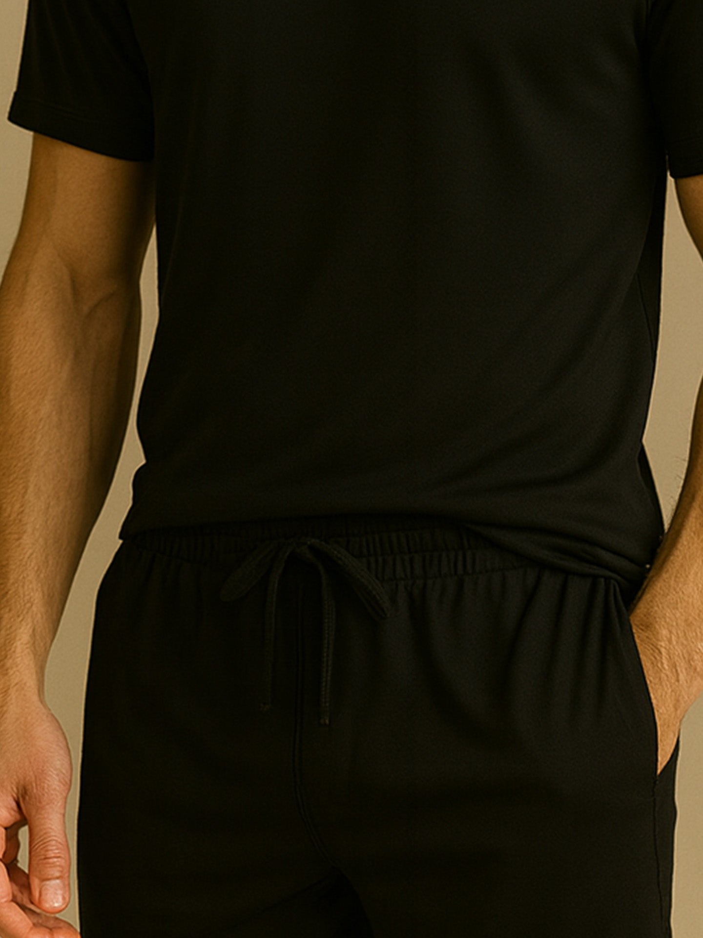 100% RECYCLED SPORTS T-SHIRT - Almônd