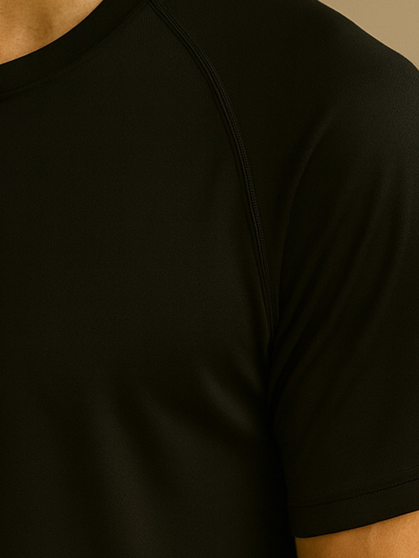 100% RECYCLED SPORTS T-SHIRT - Almônd