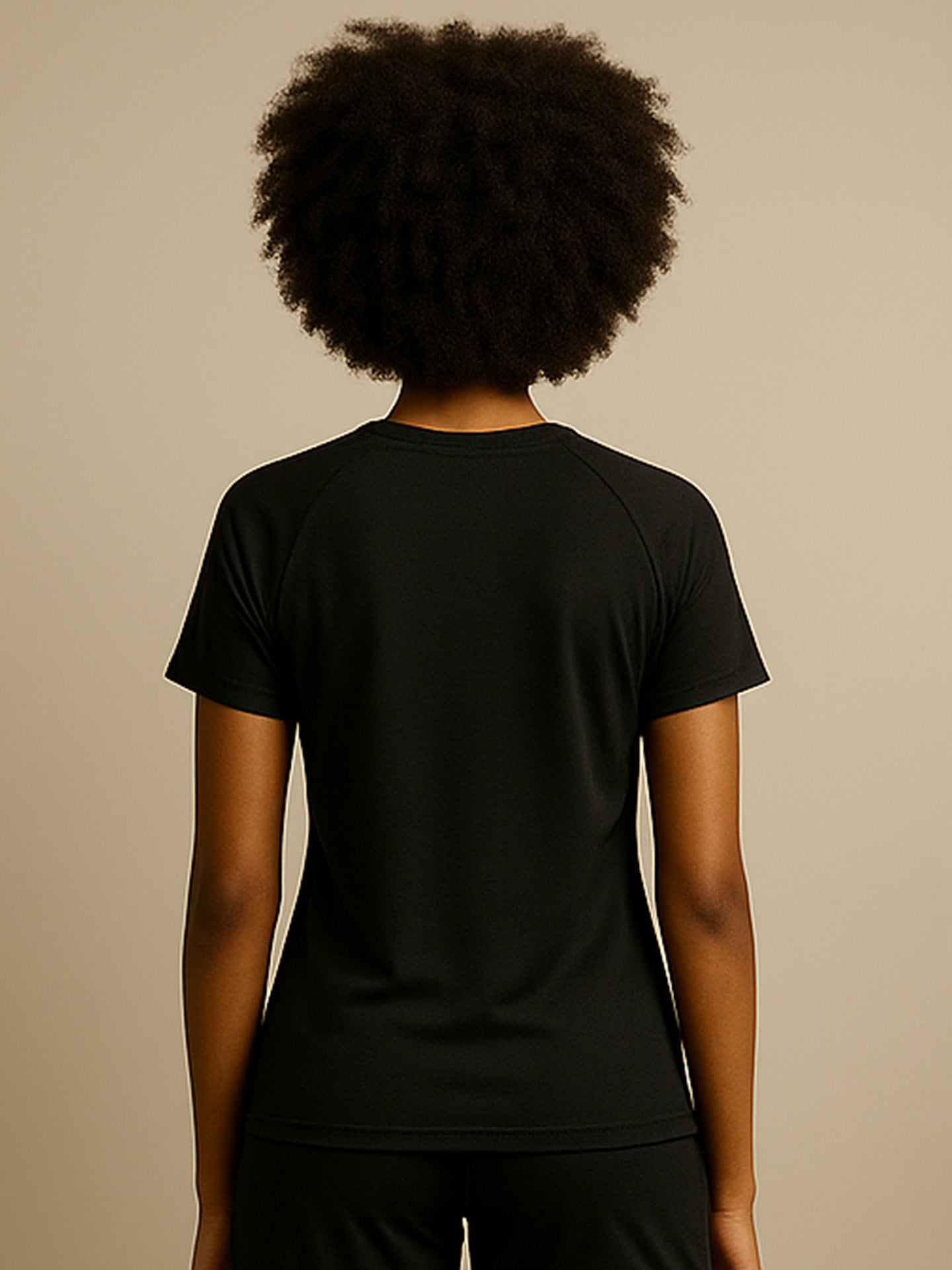 100% RECYCLED SPORTS T-SHIRT - Almônd