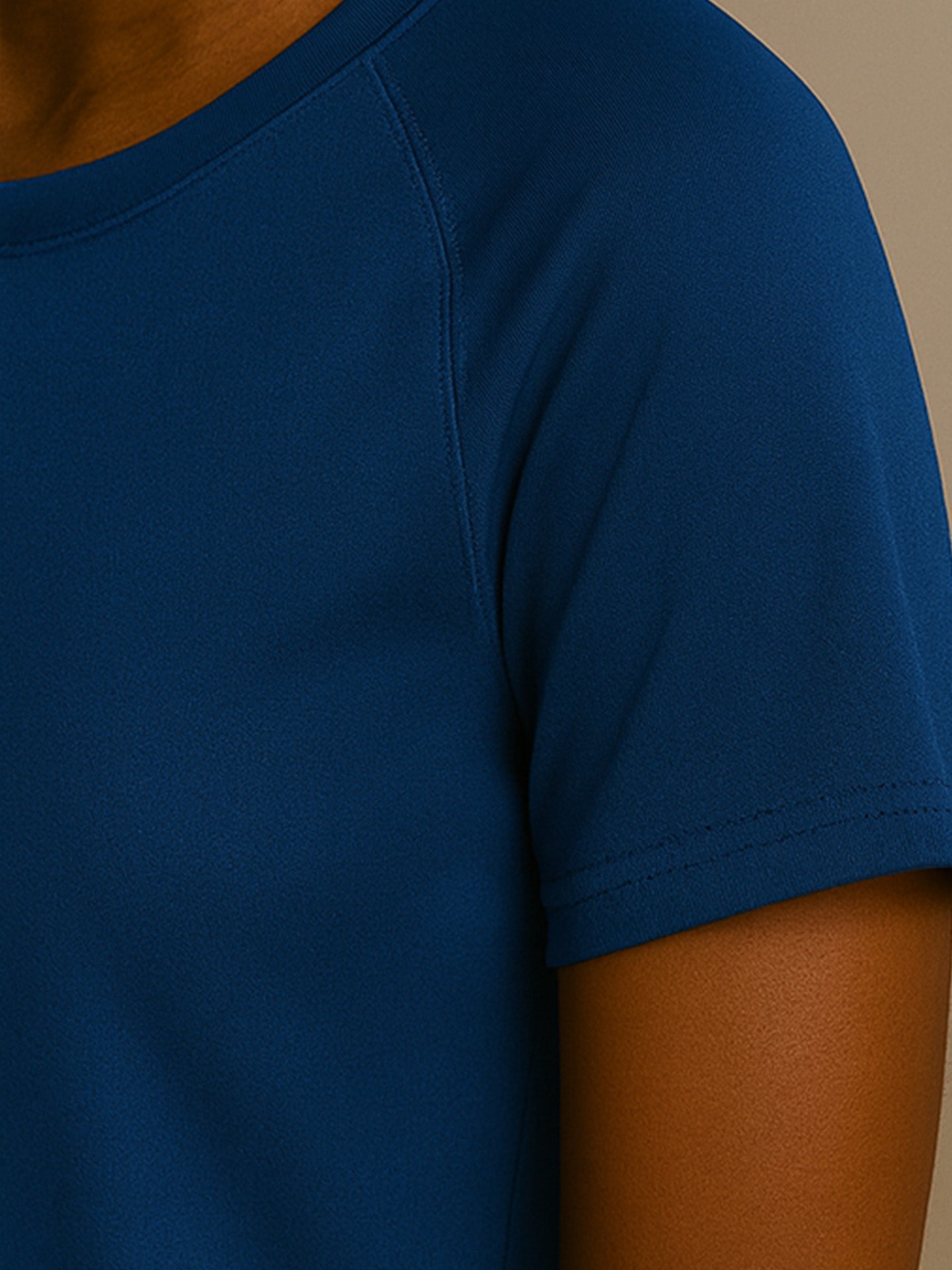 100% RECYCLED SPORTS T-SHIRT - Almônd