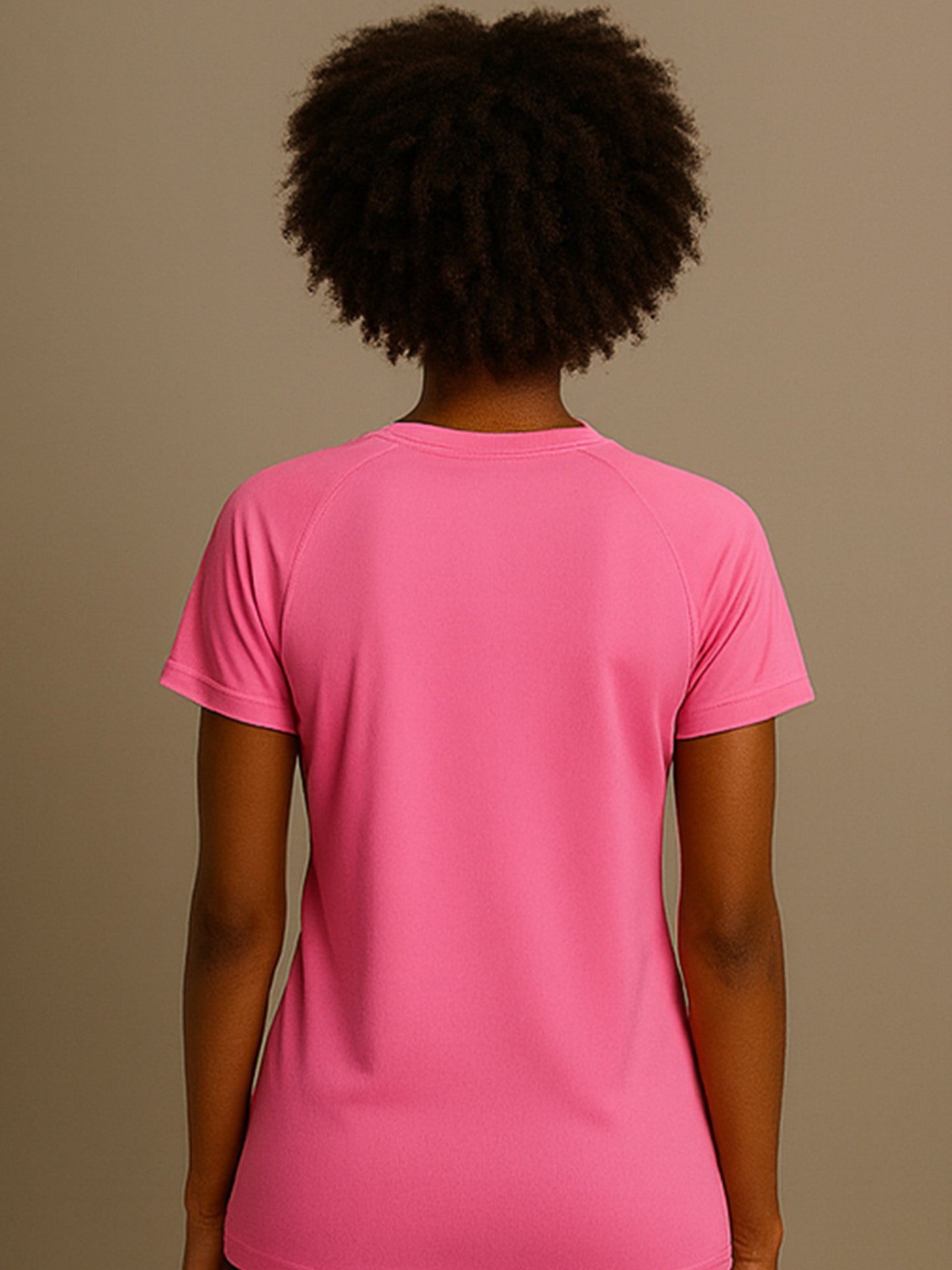 100% RECYCLED SPORTS T-SHIRT - Almônd