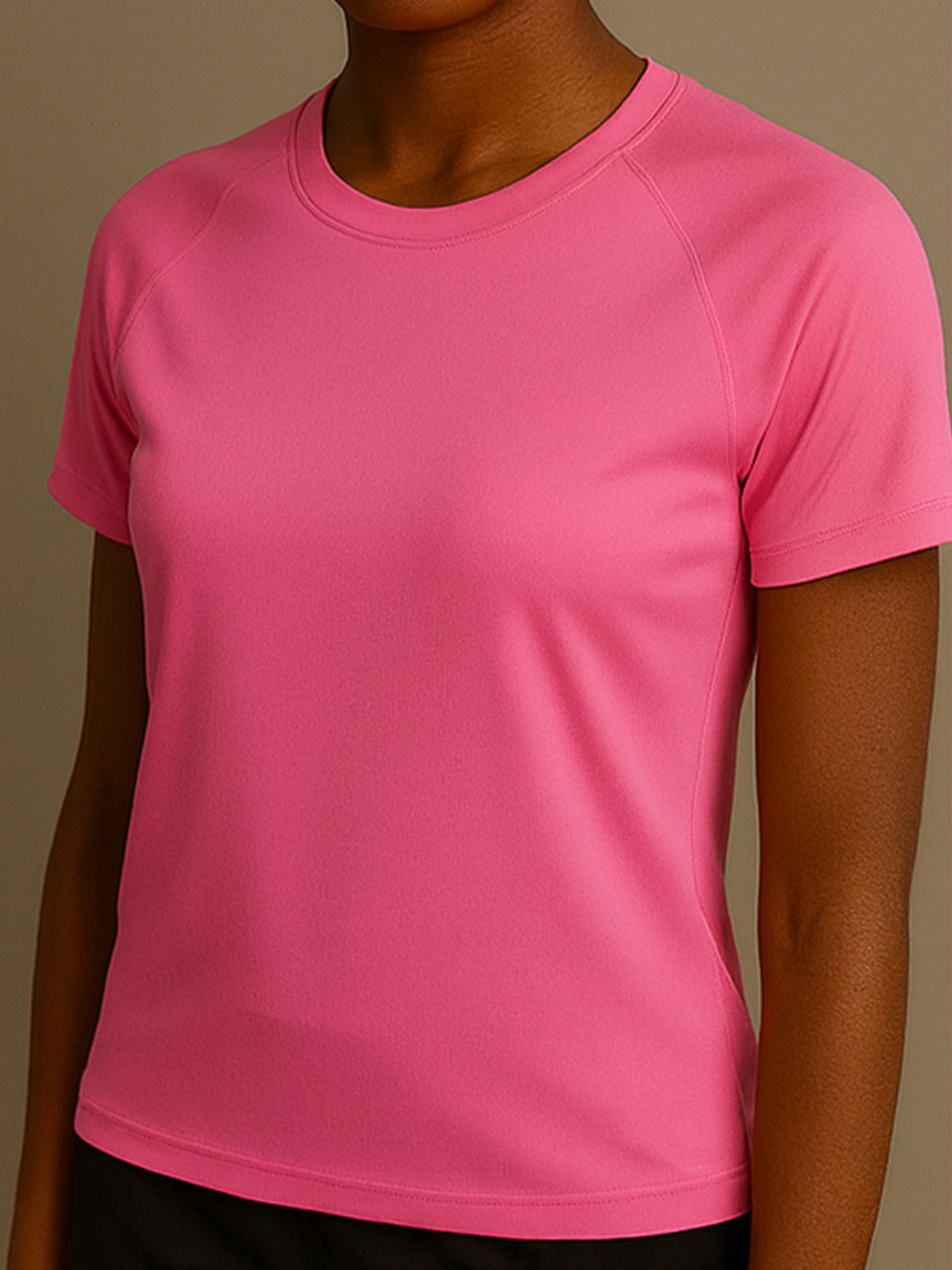 100% RECYCLED SPORTS T-SHIRT - Almônd