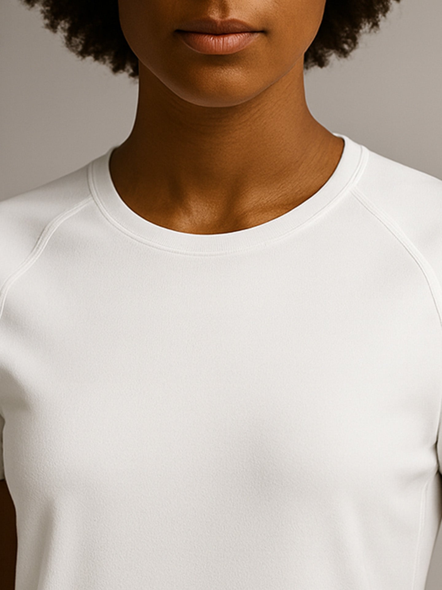 100% RECYCLED SPORTS T-SHIRT - Almônd