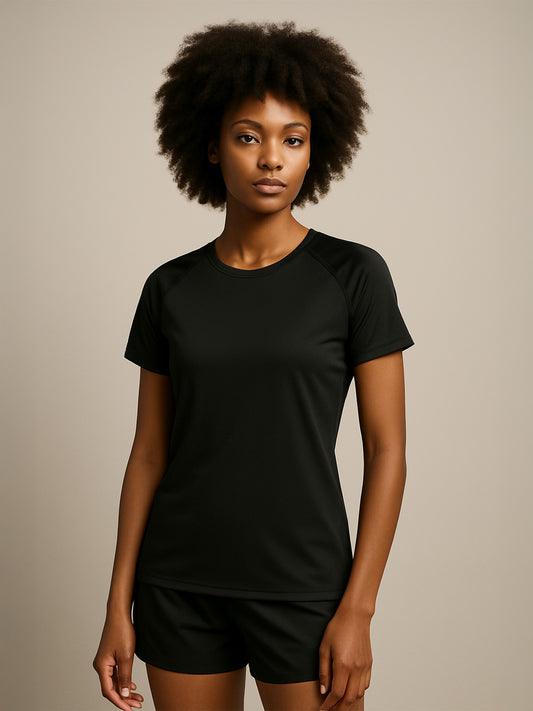 100% RECYCLED SPORTS T-SHIRT - Almônd