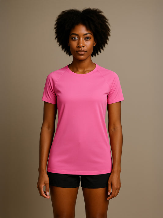100% RECYCLED SPORTS T-SHIRT - Almônd