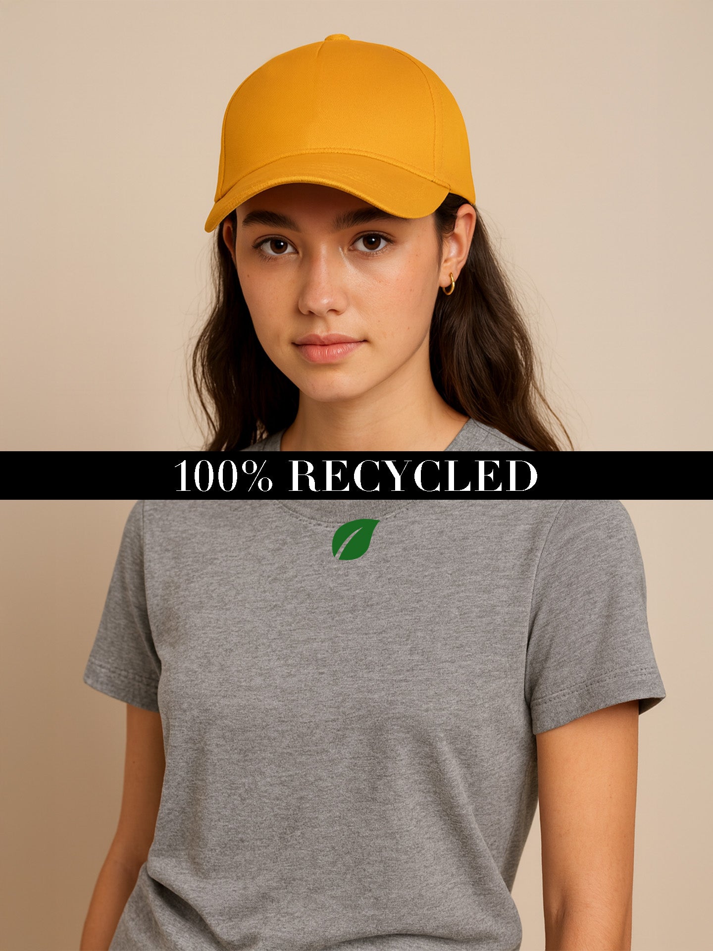 100% RECYCLED CAP - Almônd