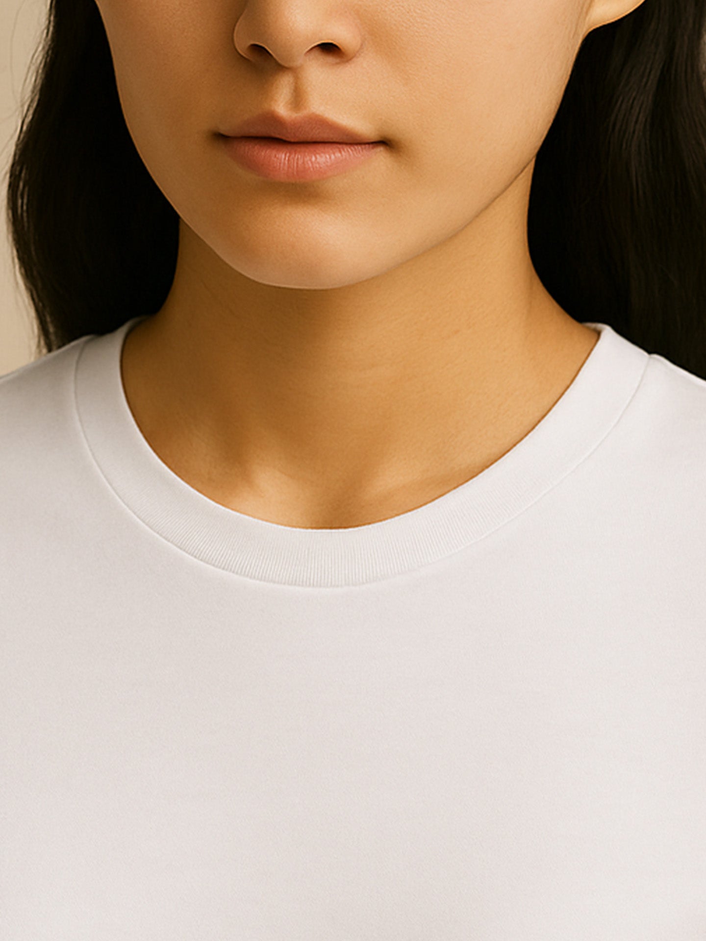 100% ORGANIC COTTON T-SHIRT - Almônd