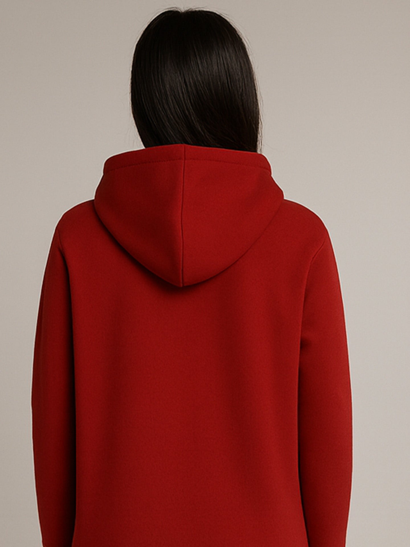 ORGANIC & RECYCLED HOODIE DRESS - Almônd