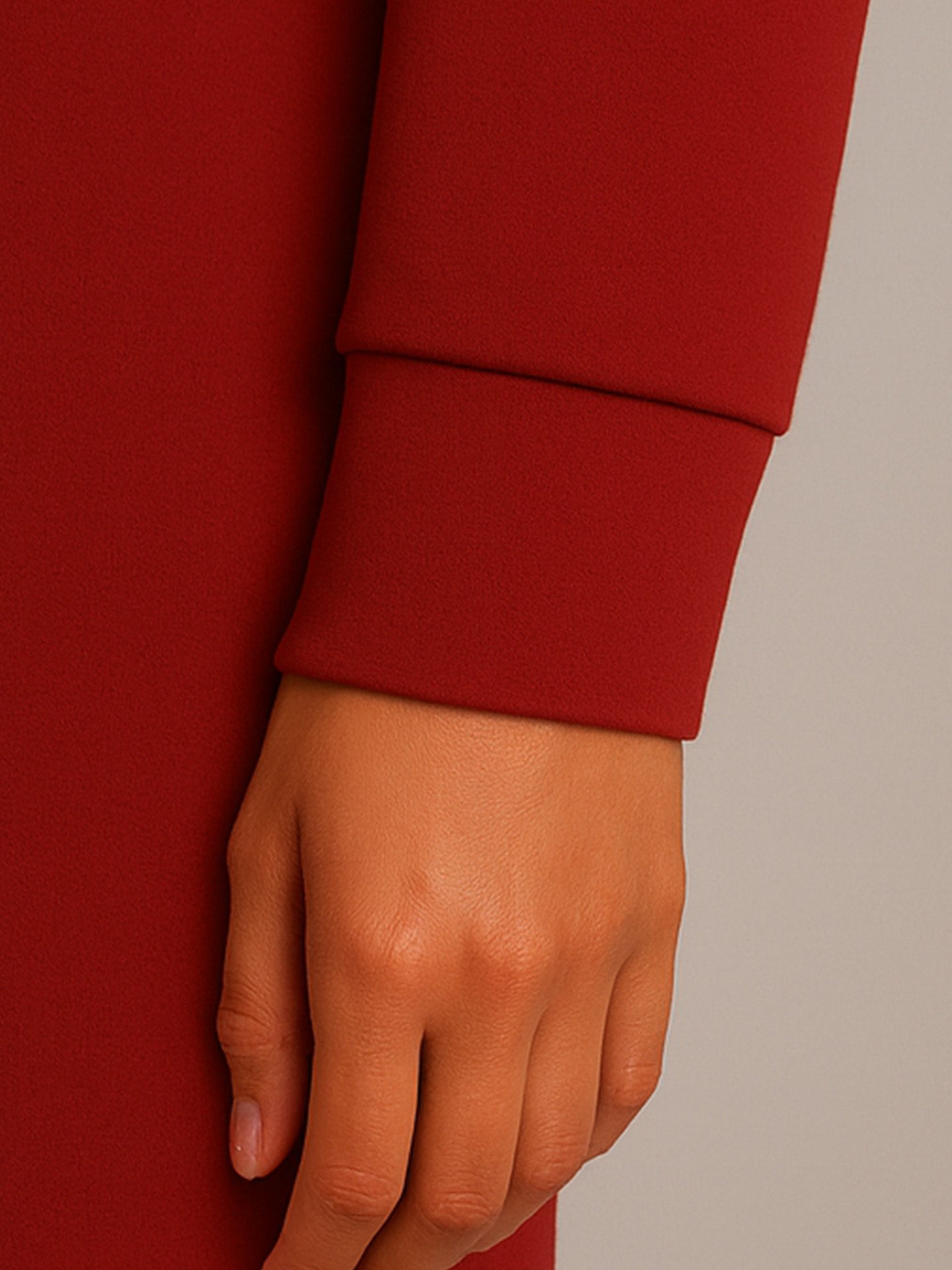 ORGANIC & RECYCLED HOODIE DRESS - Almônd