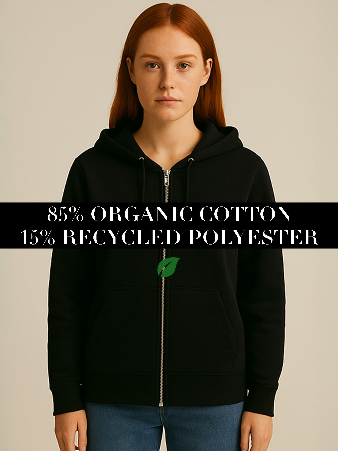 ORGANIC ZIP HOODIE